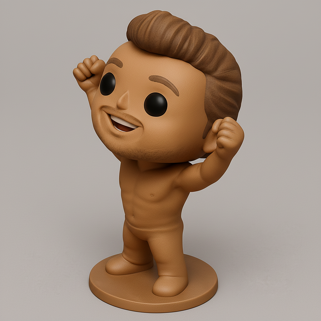 face to 3d model ai-3D portrait printing from photo_Celebrate Success: DIY Pop-Style Base Figure