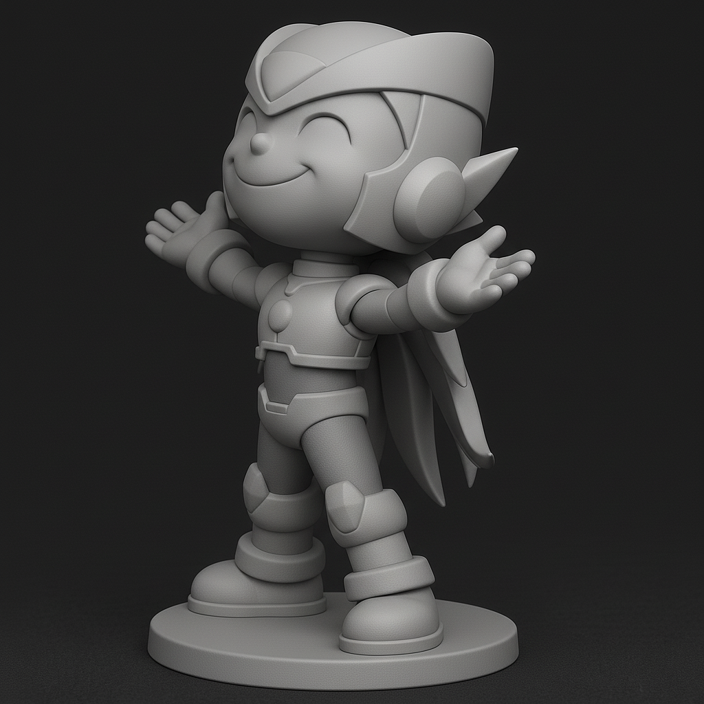 face anatomy 3d model-create 3d face model from photo_Joyful Heroic Character Model for 3D Printing