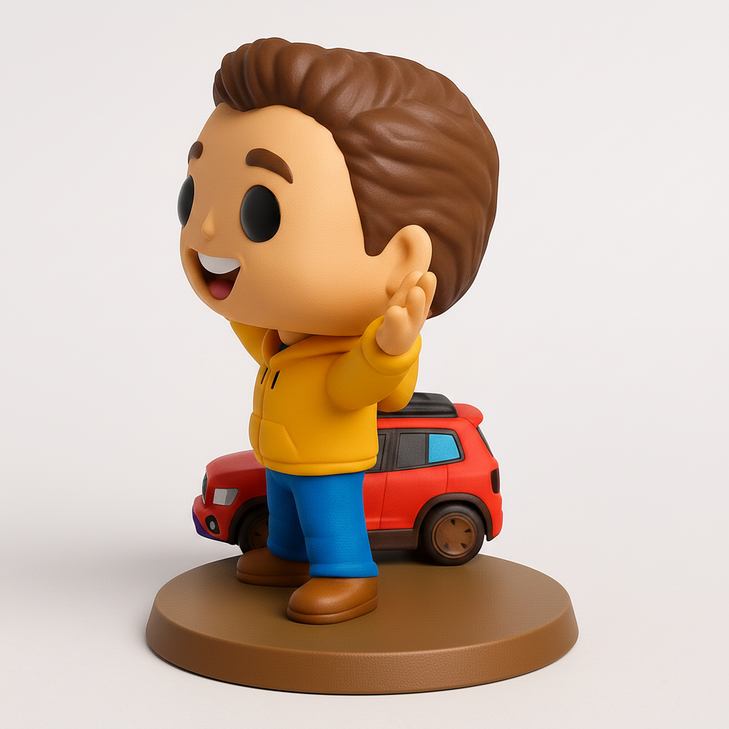 face anatomy 3d model-create 3d face model from photo_Cheery Explorer & SUV Funko-Style Collectible