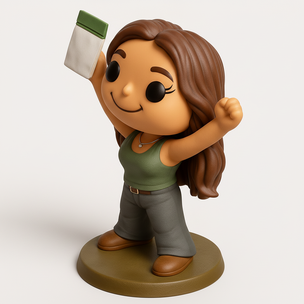 face to 3d model ai-3D portrait printing from photo_Empowered Creator Figurine - Celebrate Your Wins!