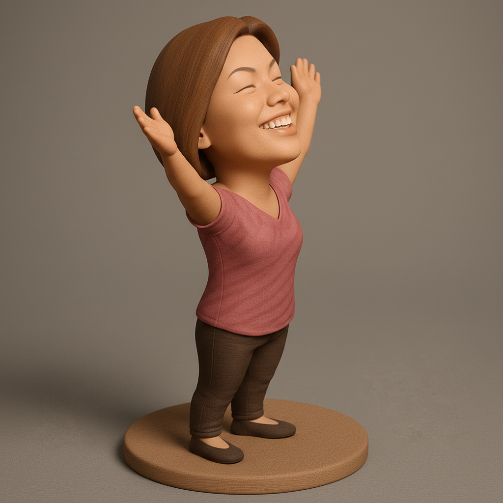 face anatomy 3d model-create 3d face model from photo_Cherished Memories: Personalized Duo Figurine