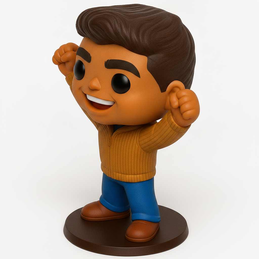 face anatomy 3d model-create 3d face model from photo_Victorious Vibe Funko Pop Style Collectible Figure
