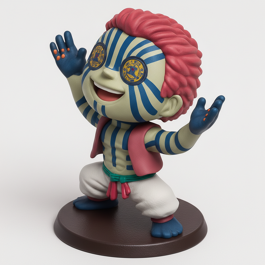 face anatomy 3d model-create 3d face model from photo_Akaza Chibi Figure