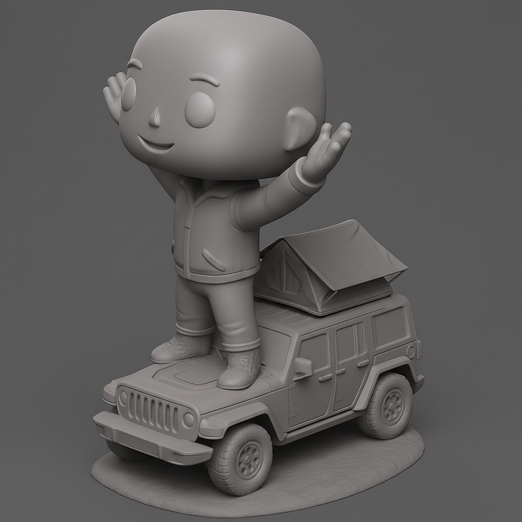 face anatomy 3d model-create 3d face model from photo_Custom Funko Pop Jeep Overlander: Print Your Adventure!