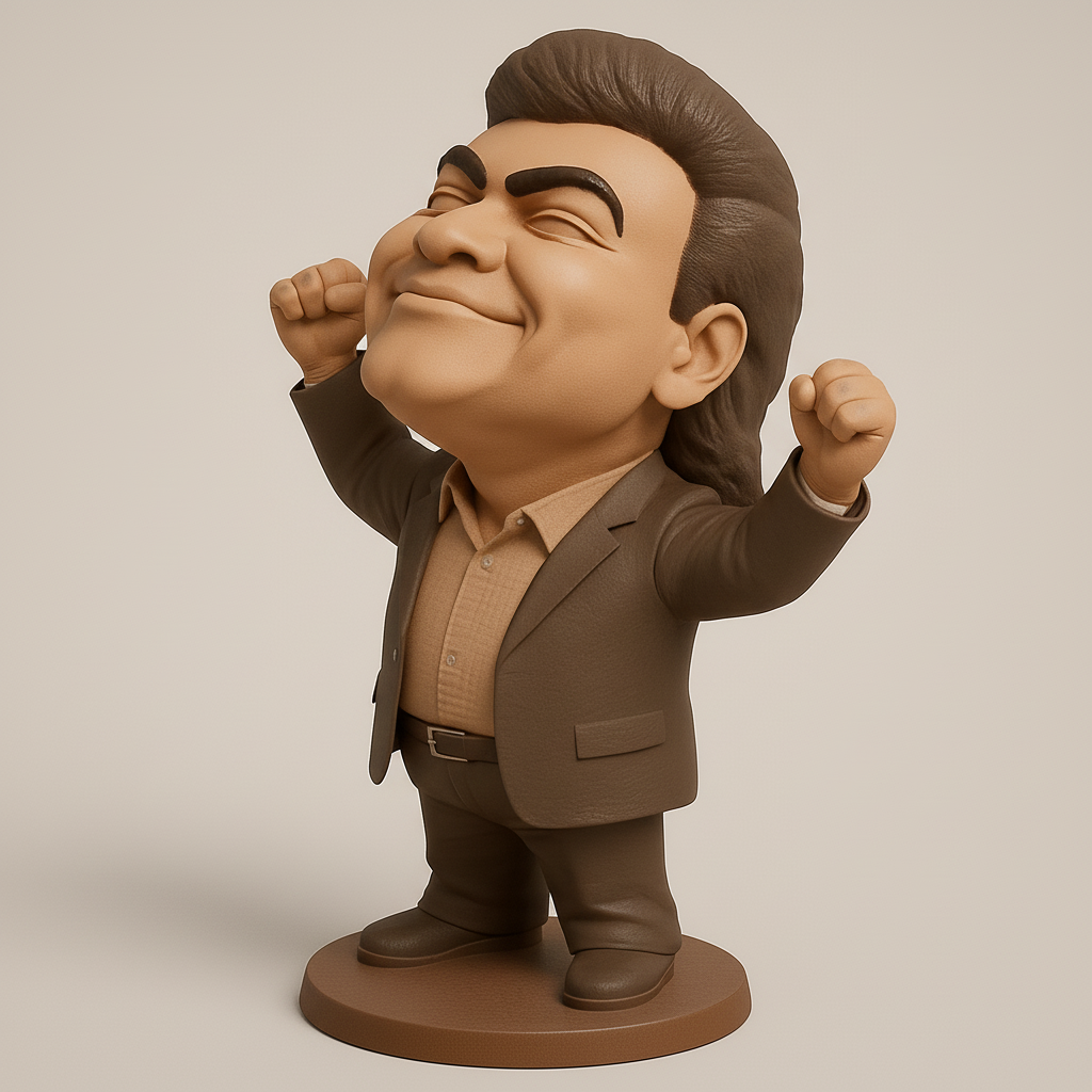 silhouette 3d printer maker-3d portrait printing_Triumphant Victory Figure: Celebrate Every Win!