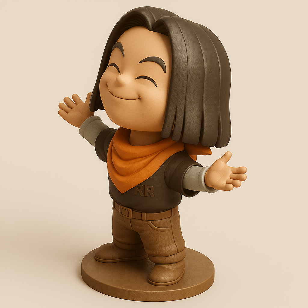 silhouette 3d printer maker-3d portrait printing_Charming Adventurer Figurine for 3D Printing