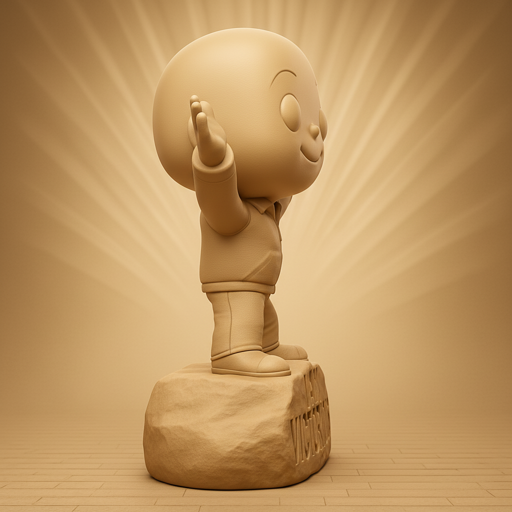 face to 3d model ai-3D portrait printing from photo_Empowering 'I Am Victorious' Motivational Statue