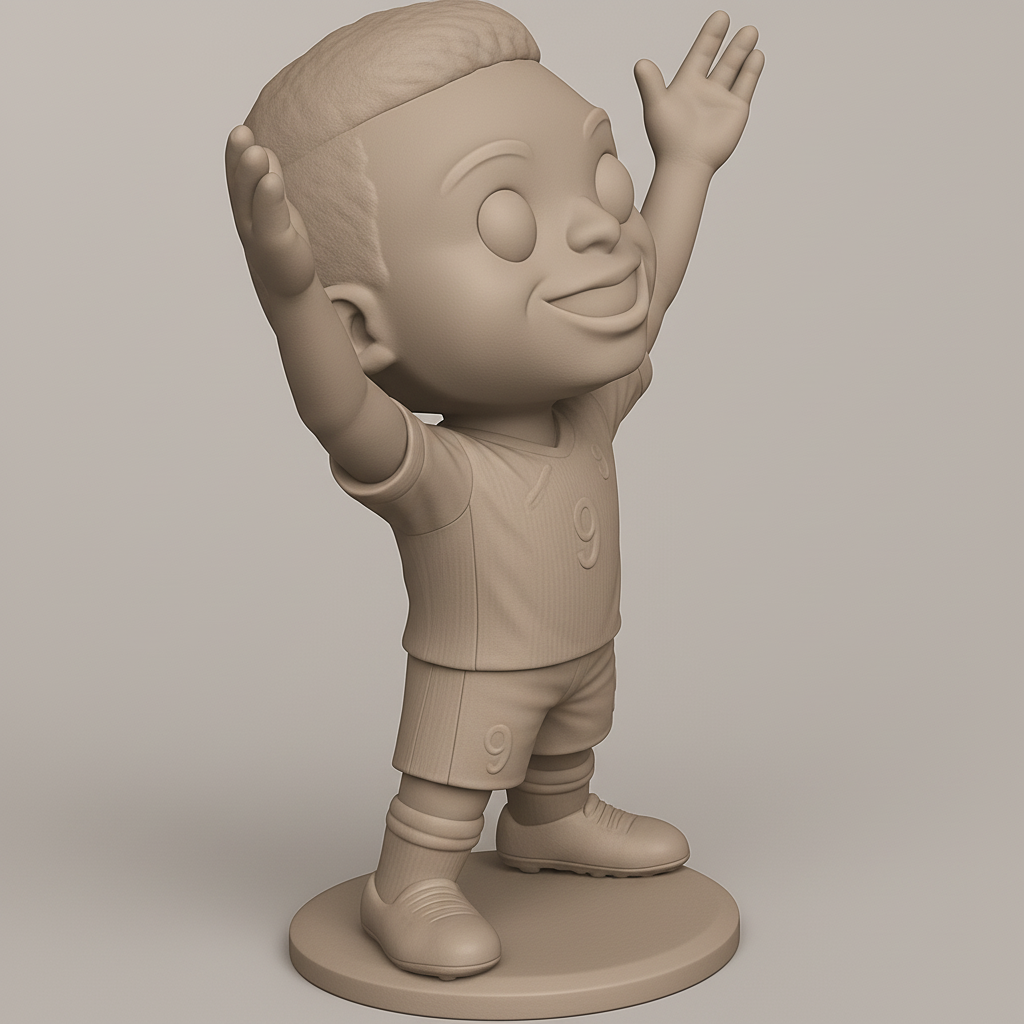 face anatomy 3d model-create 3d face model from photo_Score Big with This Chibi Soccer Hero Print!