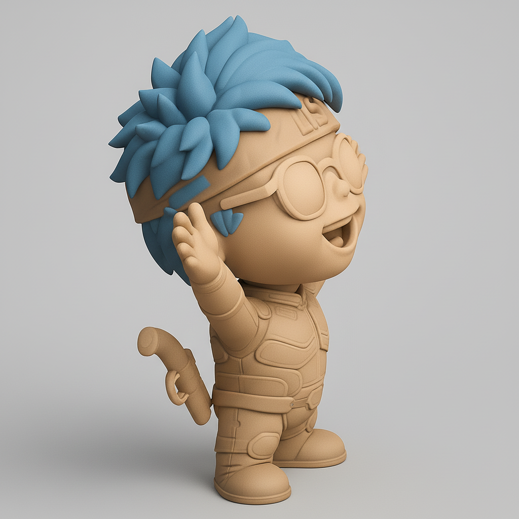 face to 3d model ai-3D portrait printing from photo_Dynamic LIS Battle Buddy Figurine - Print Your Own Hero!