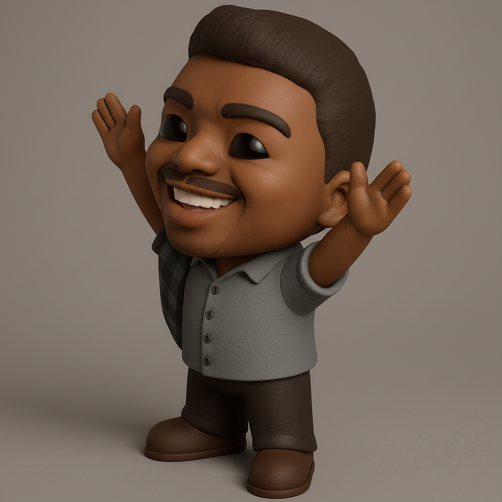 face anatomy 3d model-create 3d face model from photo_Happy Chibi Figurine: Bring a Smile to Your Space!