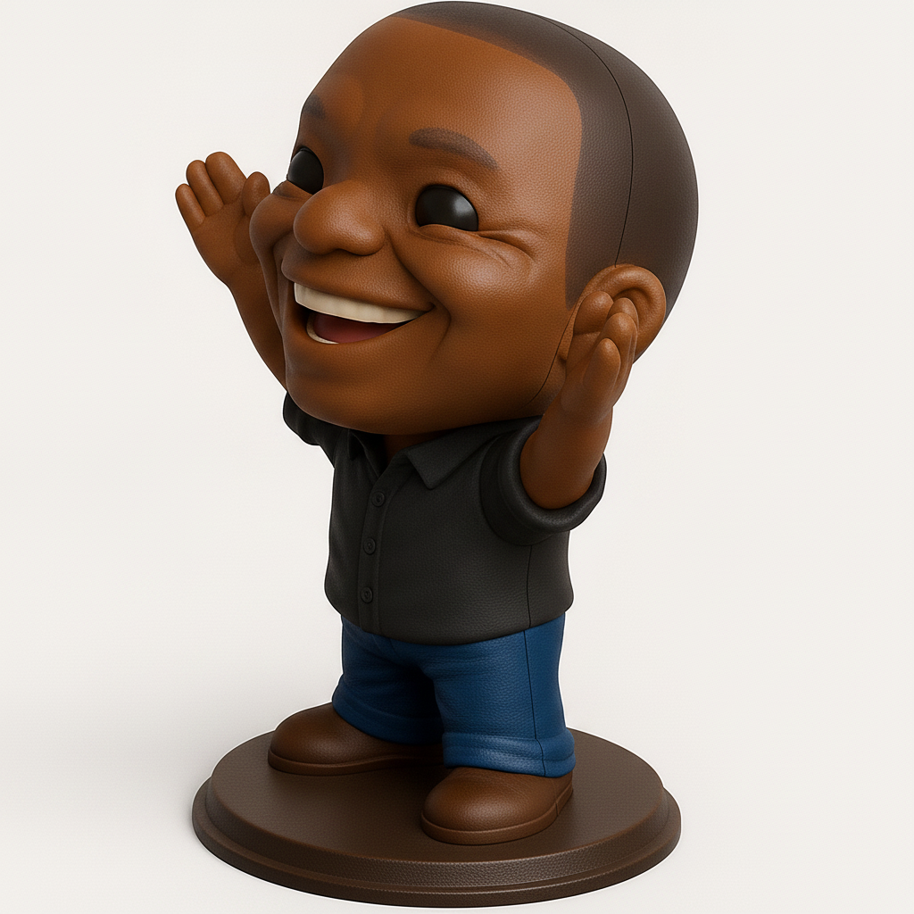 face to 3d model ai-3D portrait printing from photo_High-Spirited Bobblehead: A Touch of Cheer!
