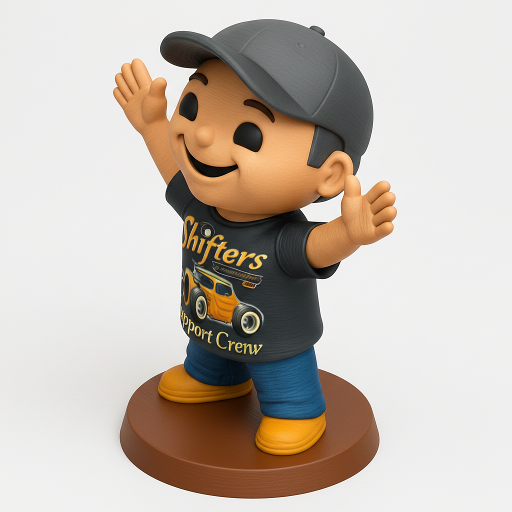 face anatomy 3d model-create 3d face model from photo_Shifters Crew Figurine: Support Your Passion in 3D!