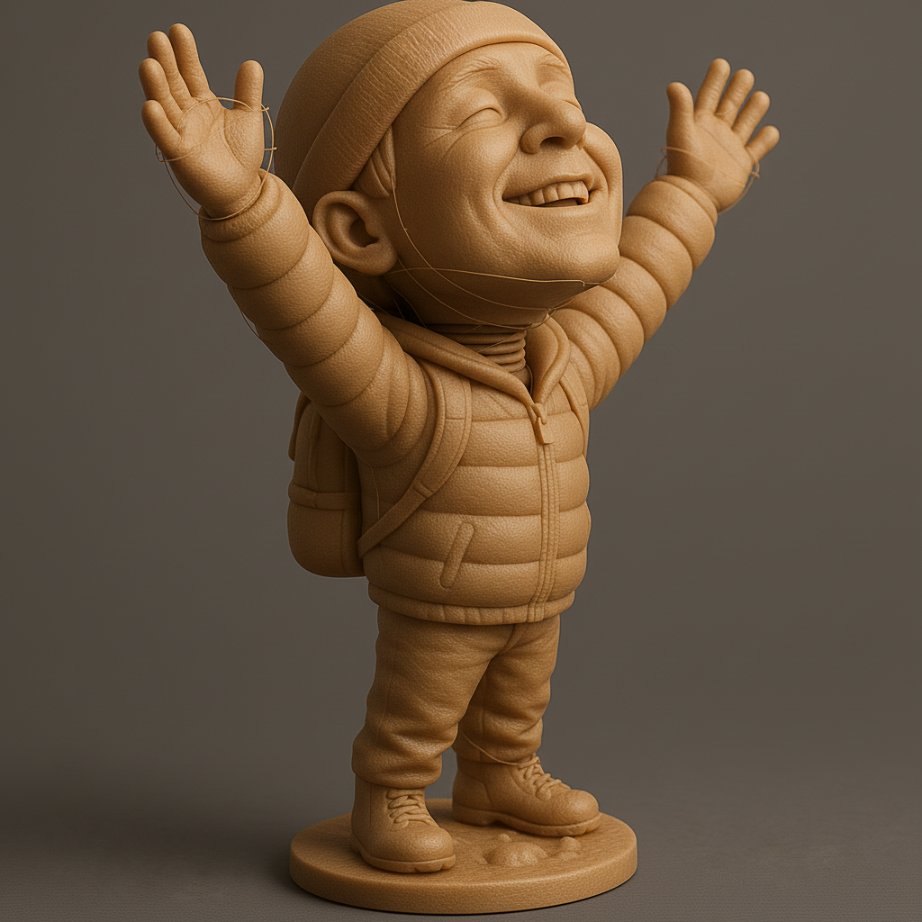 silhouette 3d printer maker-3d portrait printing_Joyful Adventure Kid