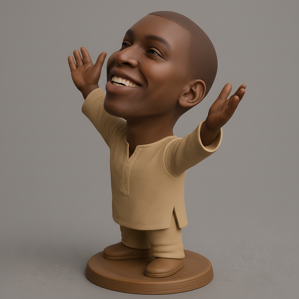 face anatomy 3d model-create 3d face model from photo_Joyful Uplift: Happy Child Celebration Statue