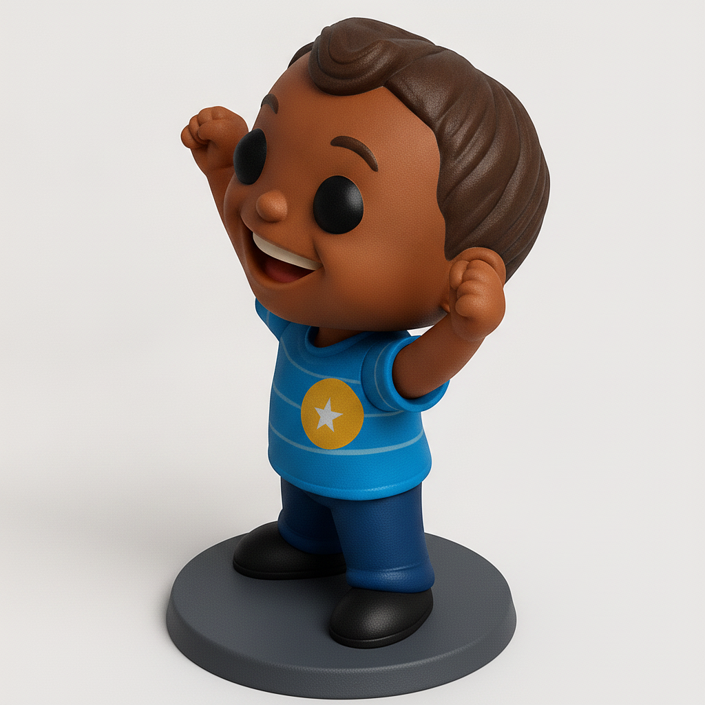face anatomy 3d model-create 3d face model from photo_Happy Kid Trophy: Celebrate Victories with this Fun 3D Print