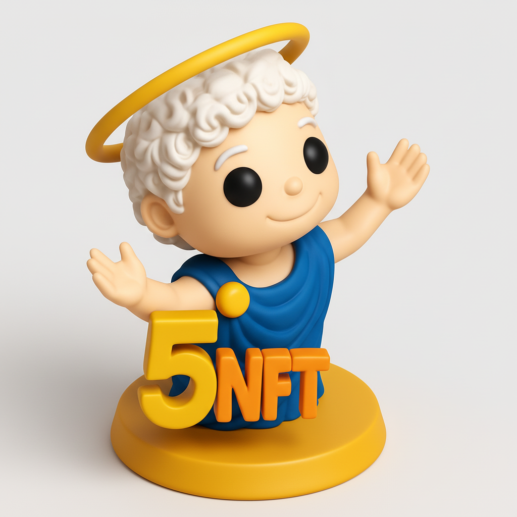 face to 3d model ai-3D portrait printing from photo_Charming 5NFT Angel Figurine - Easy 3D Print!
