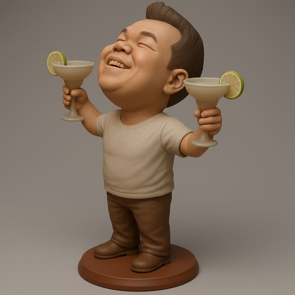 face anatomy 3d model-create 3d face model from photo_Cheers! Fun Figurine with Cocktails