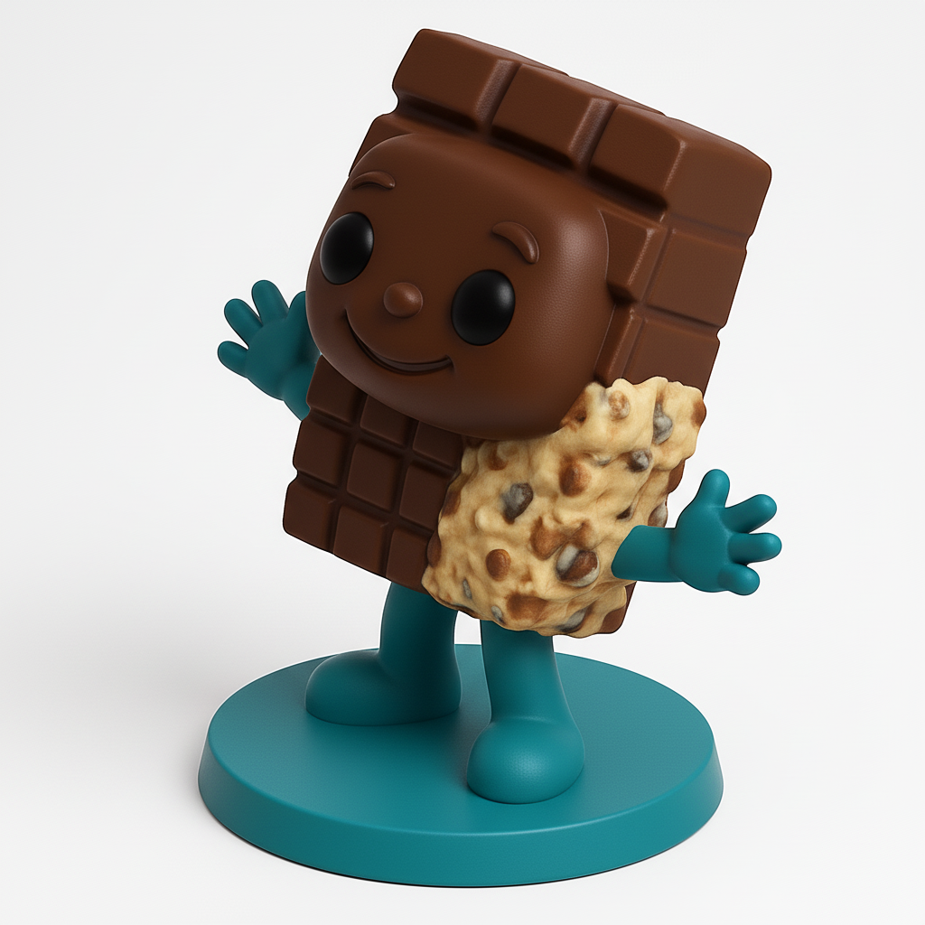 face anatomy 3d model-create 3d face model from photo_Sweet Treat Chocolate Character Collectible Figurine
