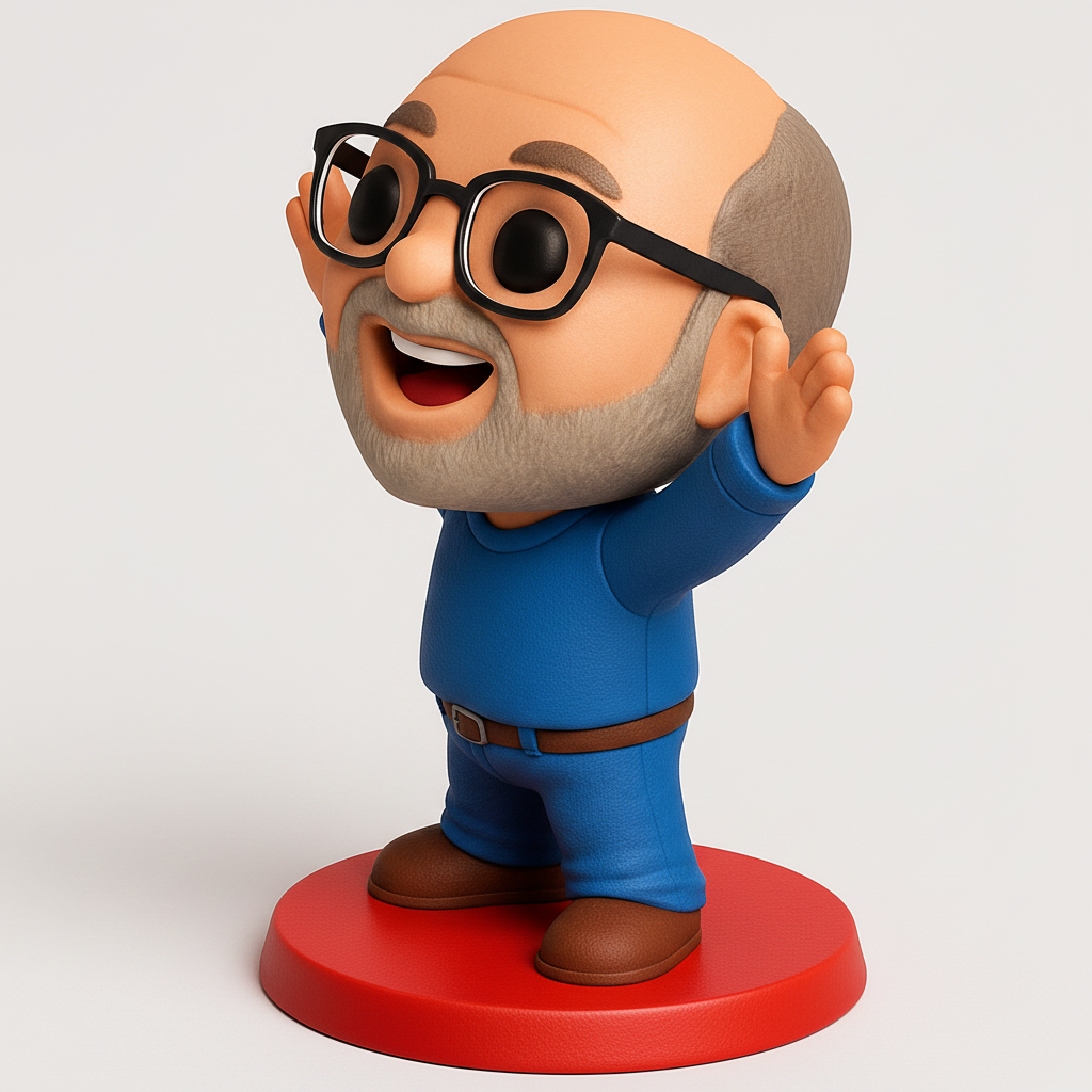 face anatomy 3d model-create 3d face model from photo_Positive Vibe Figurine: Easy Print Fun!