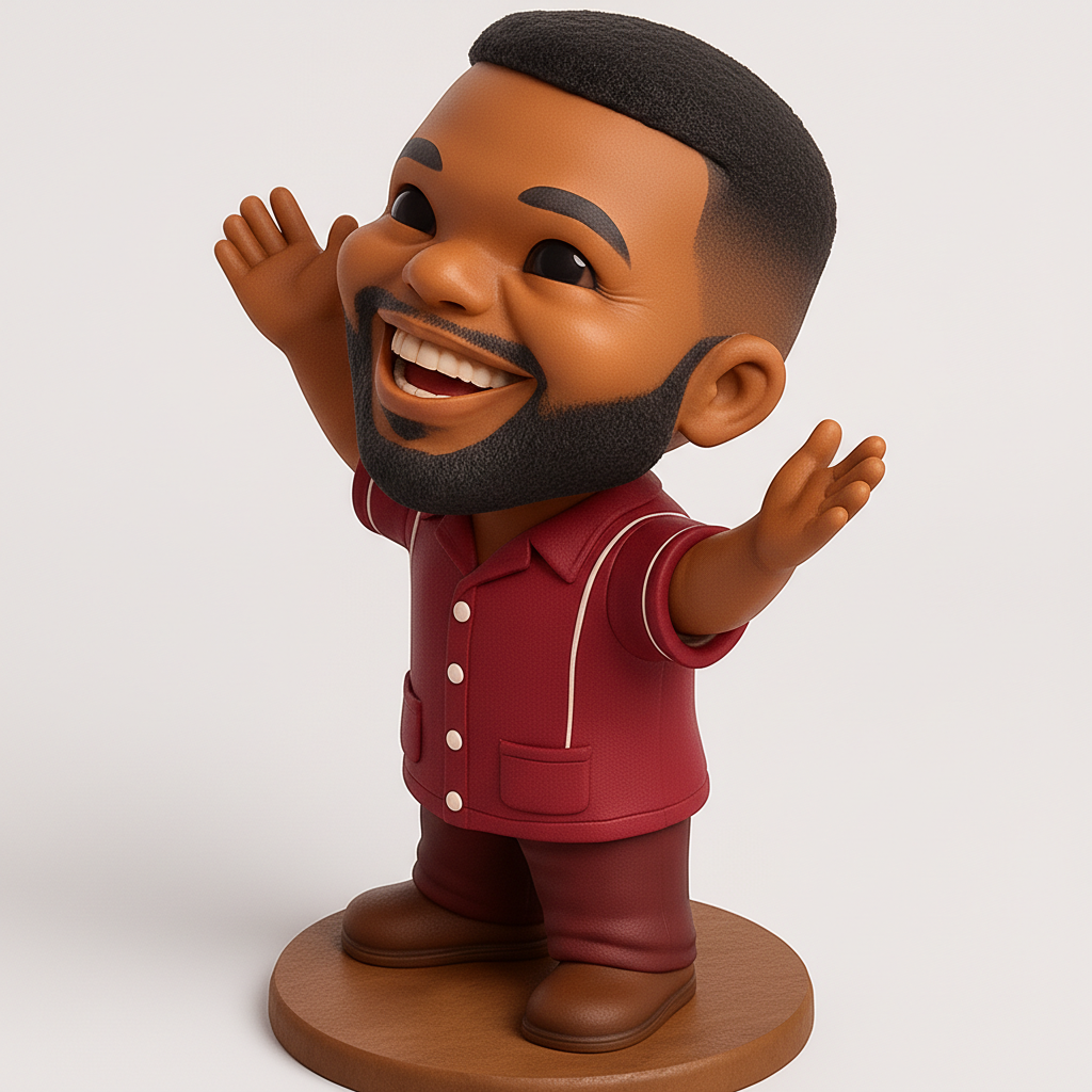 face anatomy 3d model-create 3d face model from photo_Happy Vibes Figurine: Positive Collectible Model