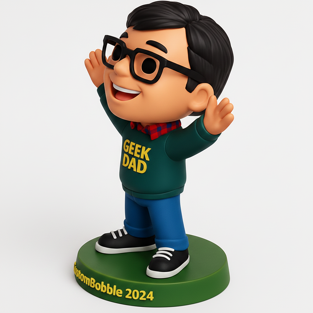 face anatomy 3d model-create 3d face model from photo_Geek Dad Bobblehead 