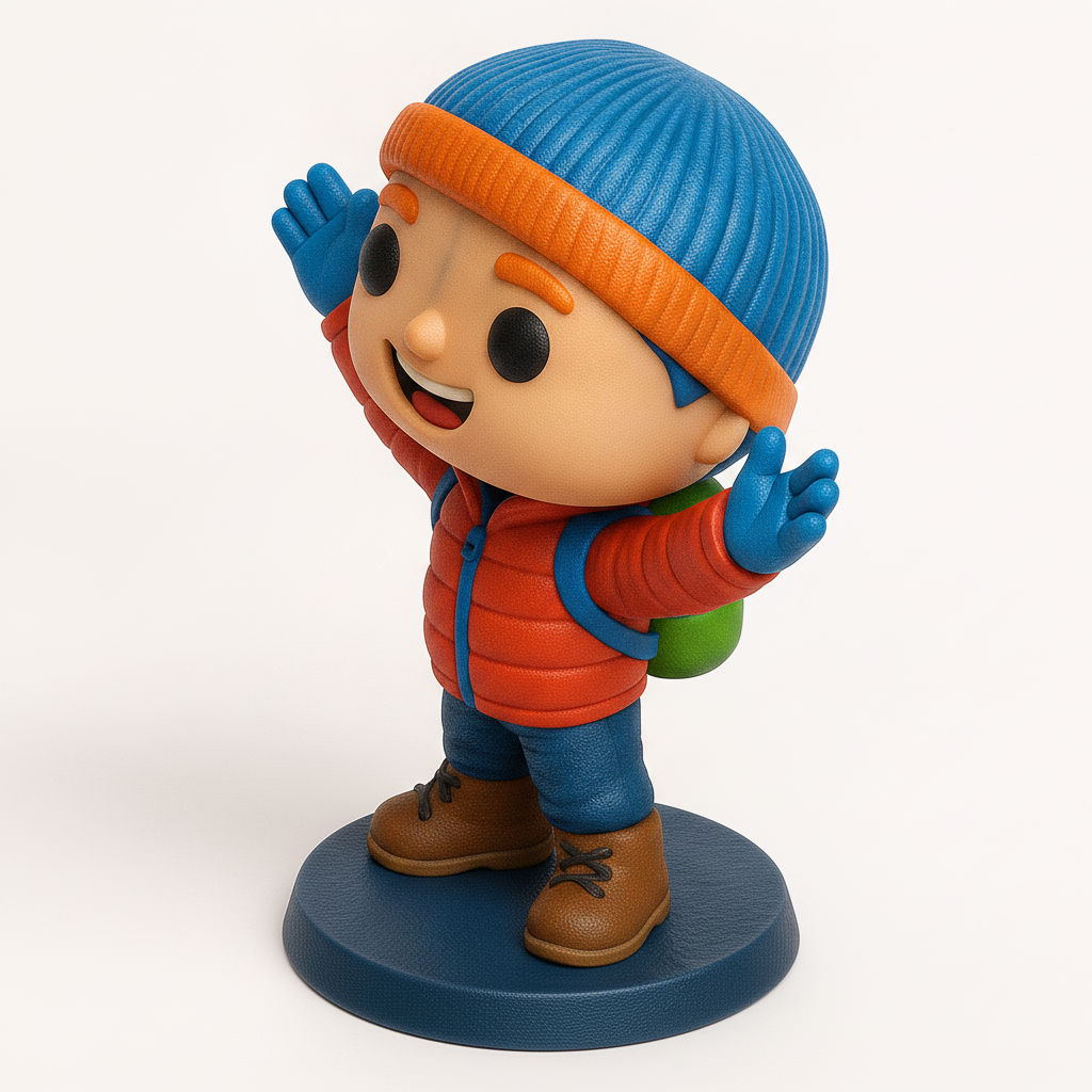 face anatomy 3d model-create 3d face model from photo_Happy Hiker Collectible Funko-Style