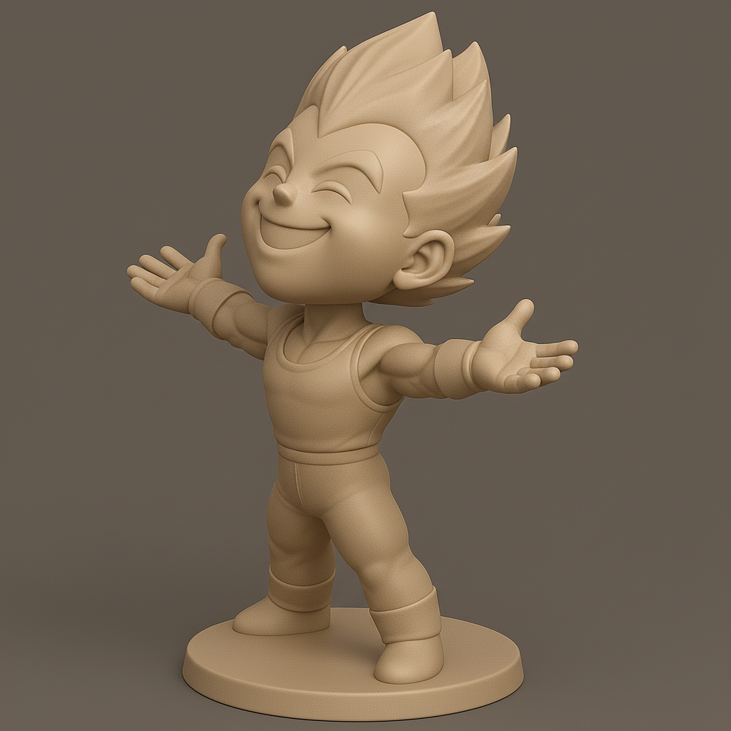 silhouette 3d printer maker-3d portrait printing_Dynamic Heroic Figure with Outstretched Arms