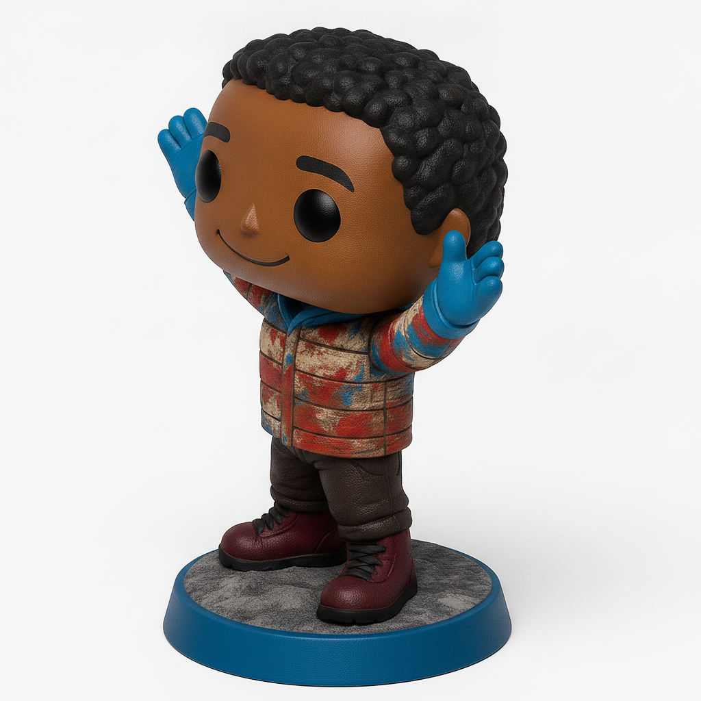 face to 3d model ai-3D portrait printing from photo_Young Patriot Funko Style Figure - Print & Collect!