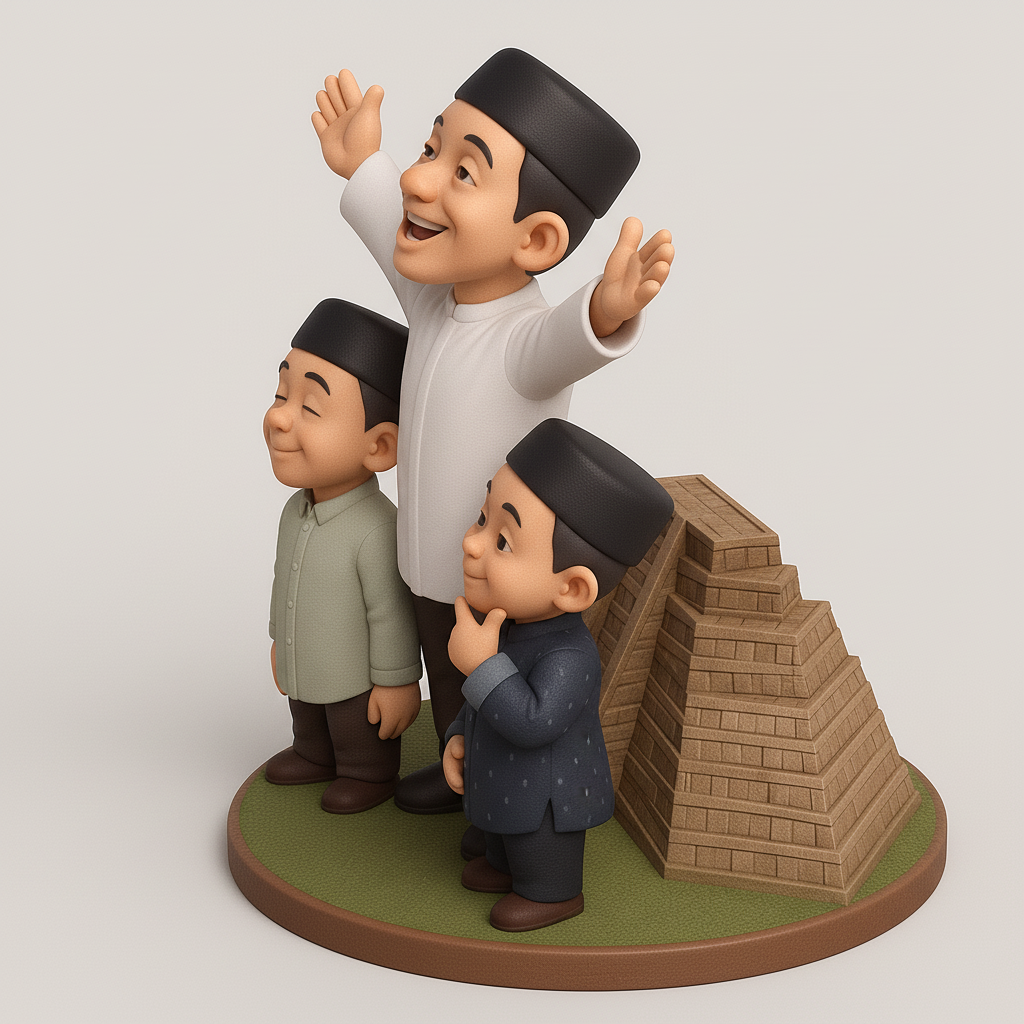 silhouette 3d printer maker-3d portrait printing_Joyful Family Figurine: Perfect for Collectors