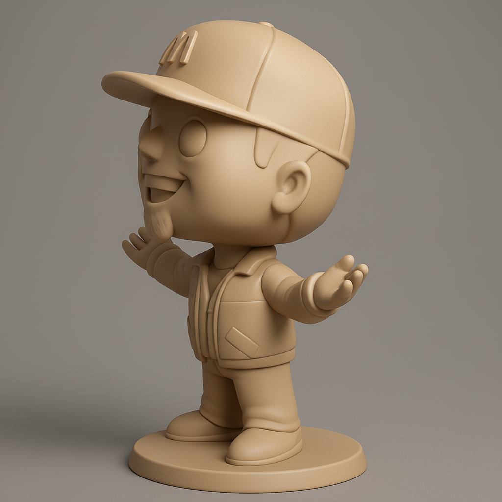 face to 3d model ai-3D portrait printing from photo_M-Cap Charmer: Your Desk's New Friendly Face!