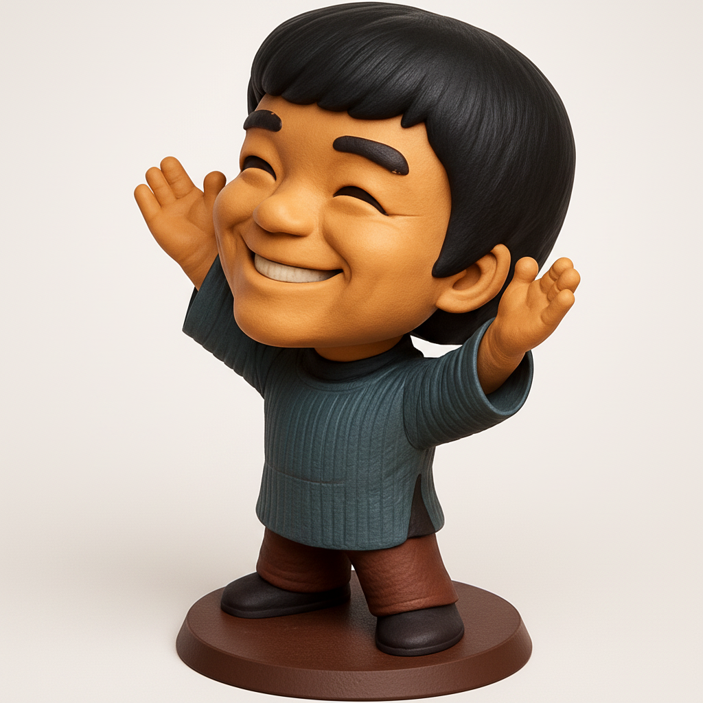 face anatomy 3d model-create 3d face model from photo_Cheerful Hugging Boy Figurine - Print & Smile!