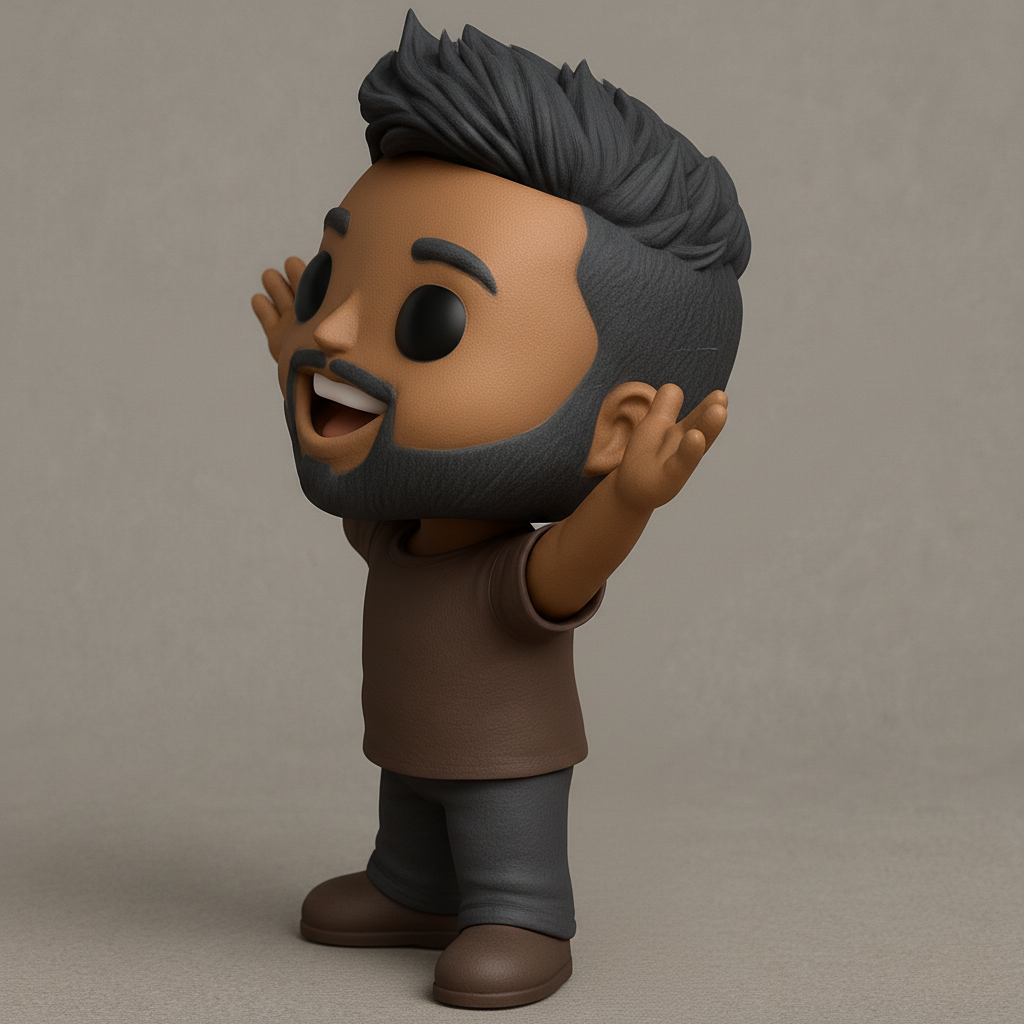 face anatomy 3d model-create 3d face model from photo_Friendly Hugging Desk Buddy Figurine