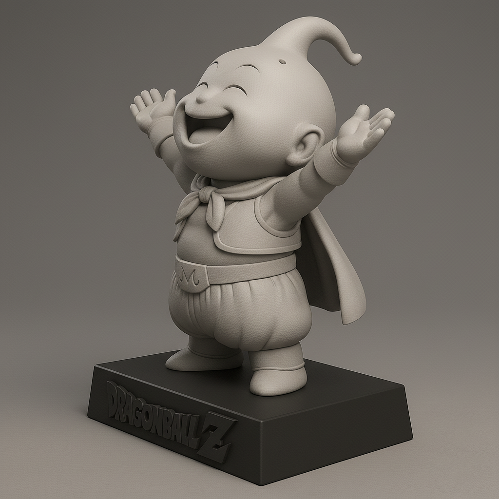 silhouette 3d printer maker-3d portrait printing_Joyful Dragonball Z Character Statue