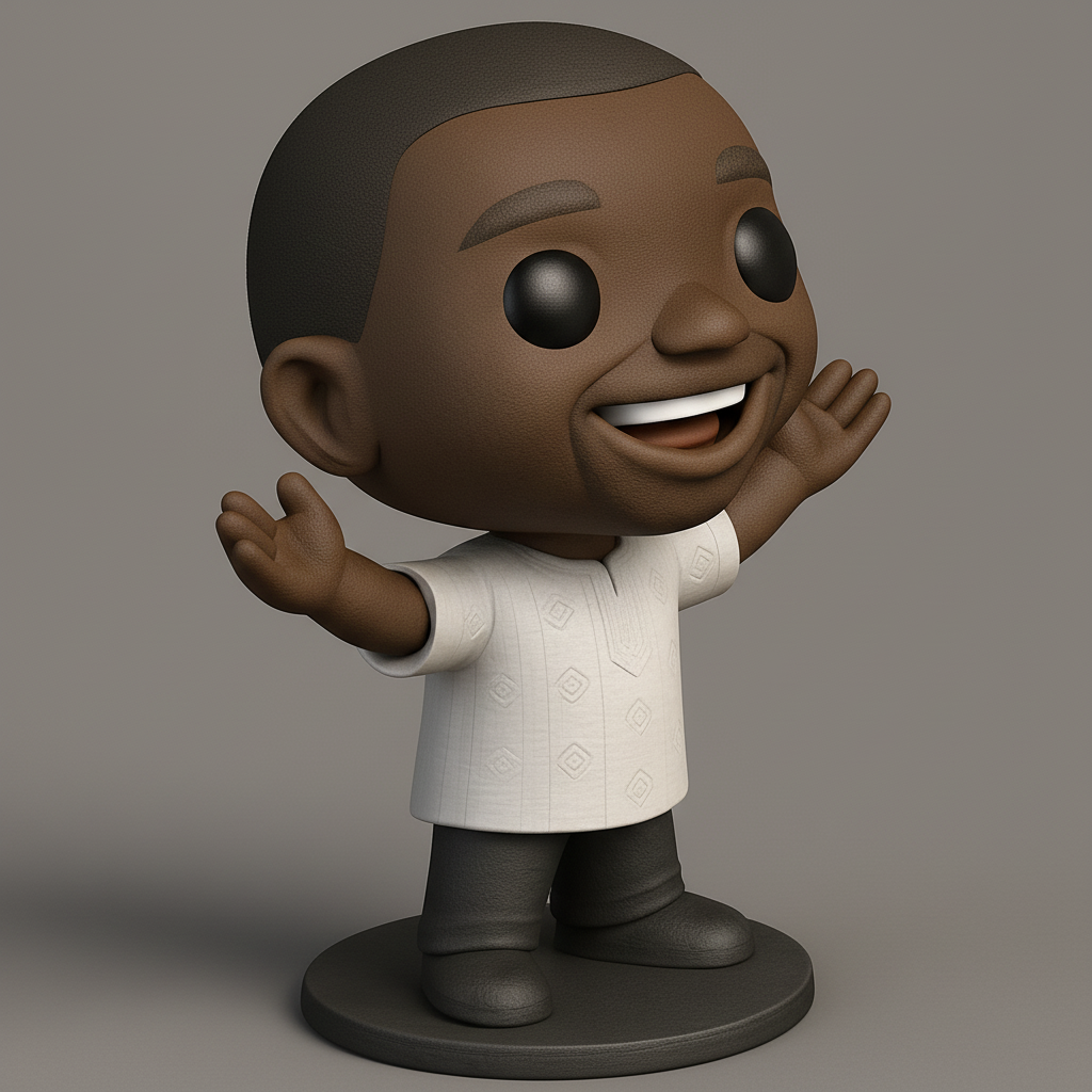 face anatomy 3d model-create 3d face model from photo_Joyful Welcoming Figure - Print Your Own Happy Buddy!