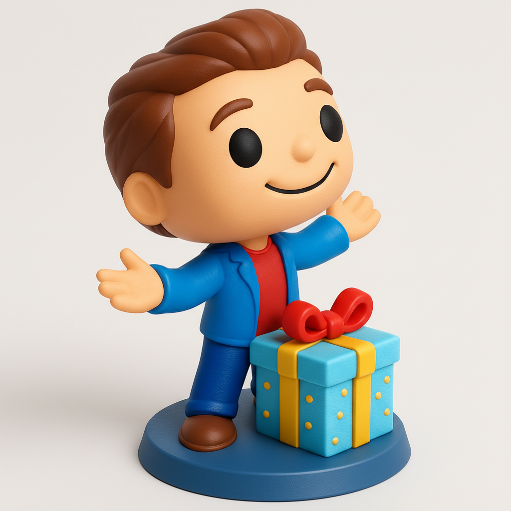 face to 3d model ai-3D portrait printing from photo_Bring joy to any space! This adorable figurine, co