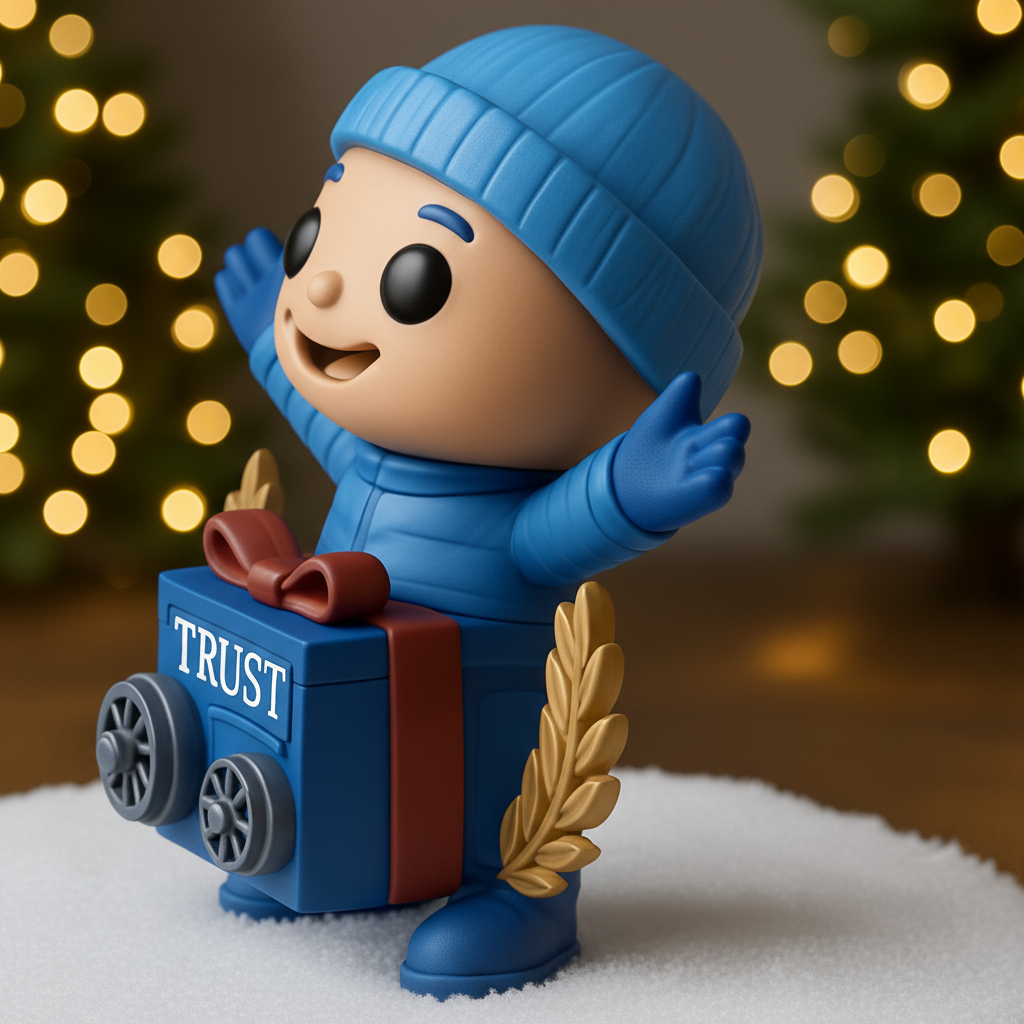 face anatomy 3d model-create 3d face model from photo_Cheerful Trust Gift Buddy - Holiday Winter Figurine