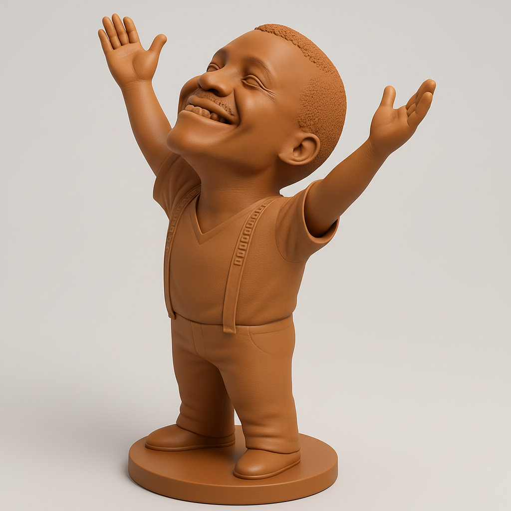 face anatomy 3d model-create 3d face model from photo_Optimistic Outstretched Arms Figure - Spread Joy!