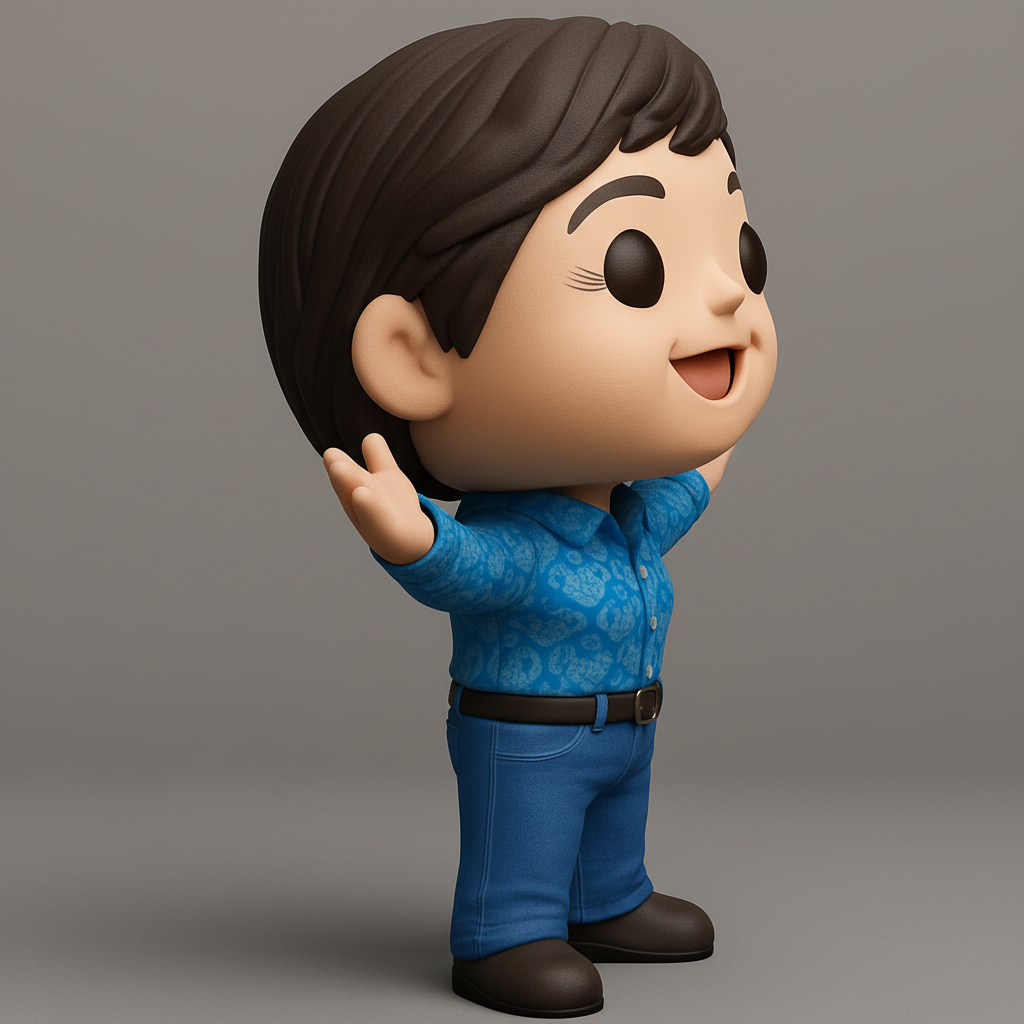 face anatomy 3d model-create 3d face model from photo_Happy Chibi Pal Figurine - Bring Joy to Your Desk!