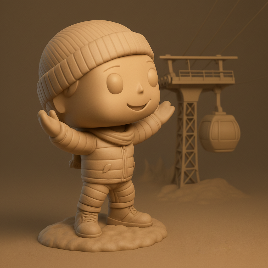 face anatomy 3d model-create 3d face model from photo_Happy Winter Pop: Ski Resort Buddy 3D Print