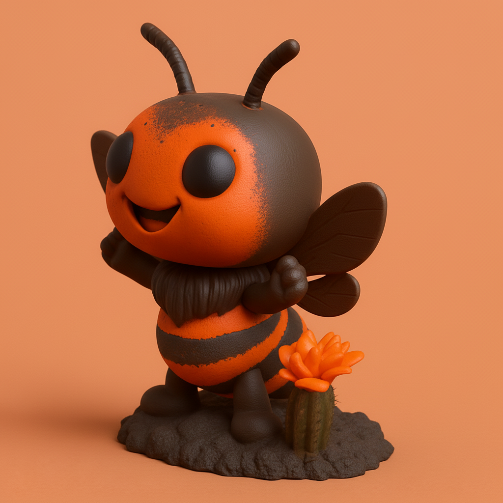 face to 3d model ai-3D portrait printing from photo_Sweet Bee & Cactus Buddy - Fun & Easy 3D Print!