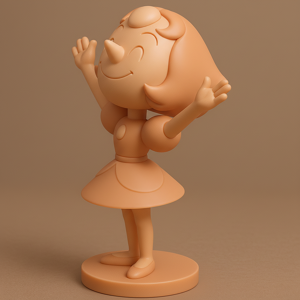 face anatomy 3d model-create 3d face model from photo_Cheerful 3D Character Model for Printing