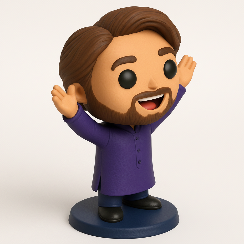 face anatomy 3d model-create 3d face model from photo_Joyful Personalized Funko-Style Figurine