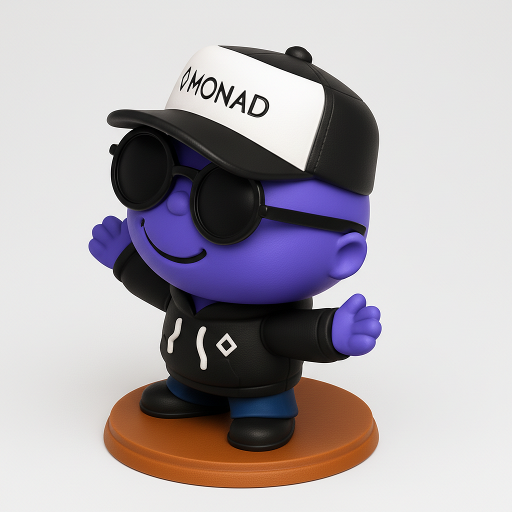 face anatomy 3d model-create 3d face model from photo_Monad Mascot 3D Print: Cool Desk Decor & Collectib