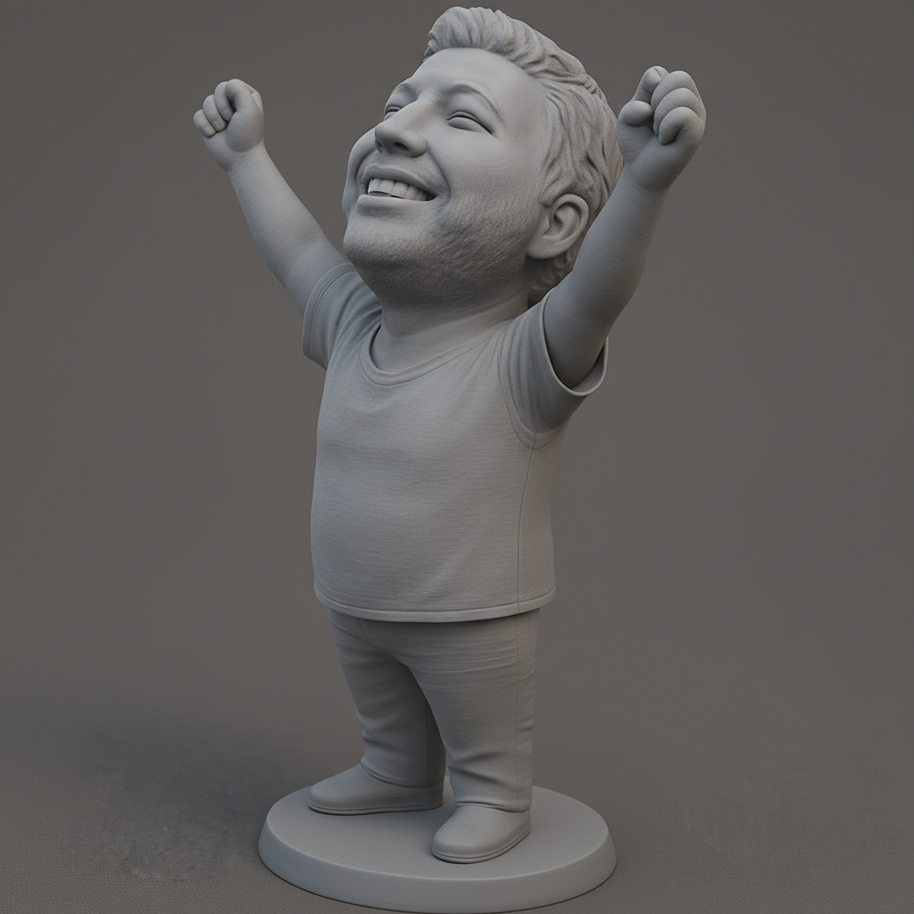 face anatomy 3d model-create 3d face model from photo_Victory Bobblehead: Celebrate Success!