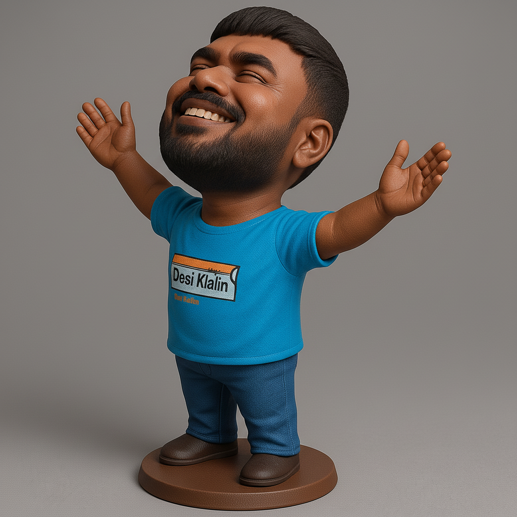 face anatomy 3d model-create 3d face model from photo_Joyful Desi Kalin Figurine