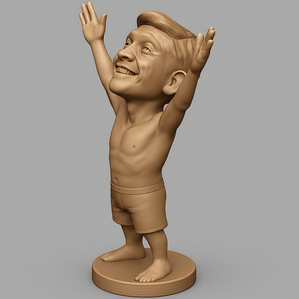 face anatomy 3d model-create 3d face model from photo_Smiling Kid Trophy: A Symbol of Joy & Achievement