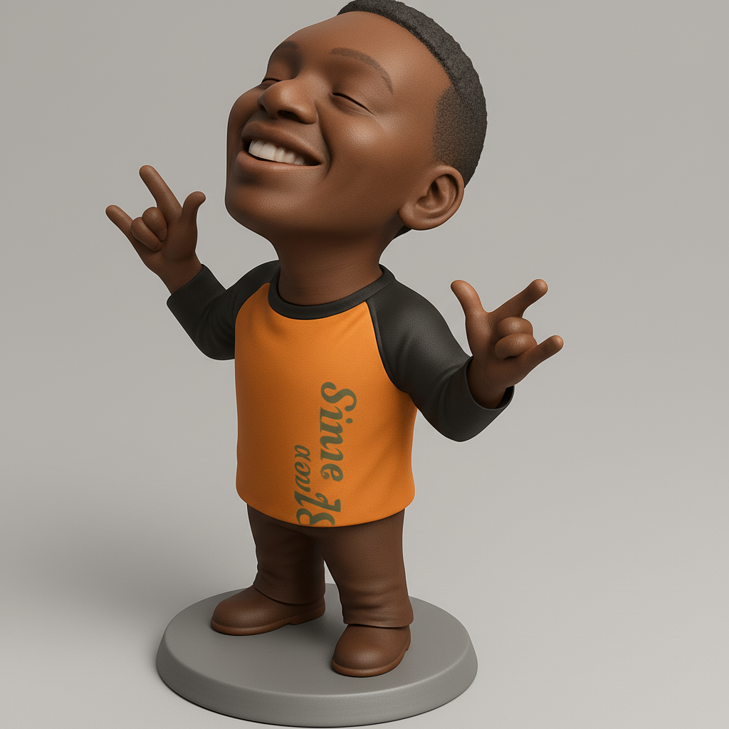 face to 3d model ai-3D portrait printing from photo_MAX1Nl Rocker Boy Figurine - Expressive Fun Print!