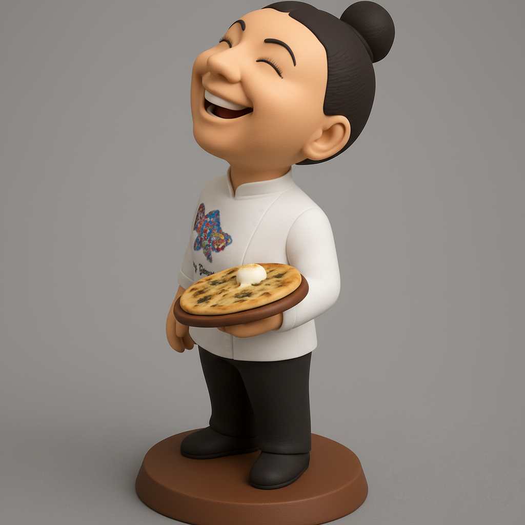 face anatomy 3d model-create 3d face model from photo_Joyful Chef Statue: Perfect for Foodies & Home Decor