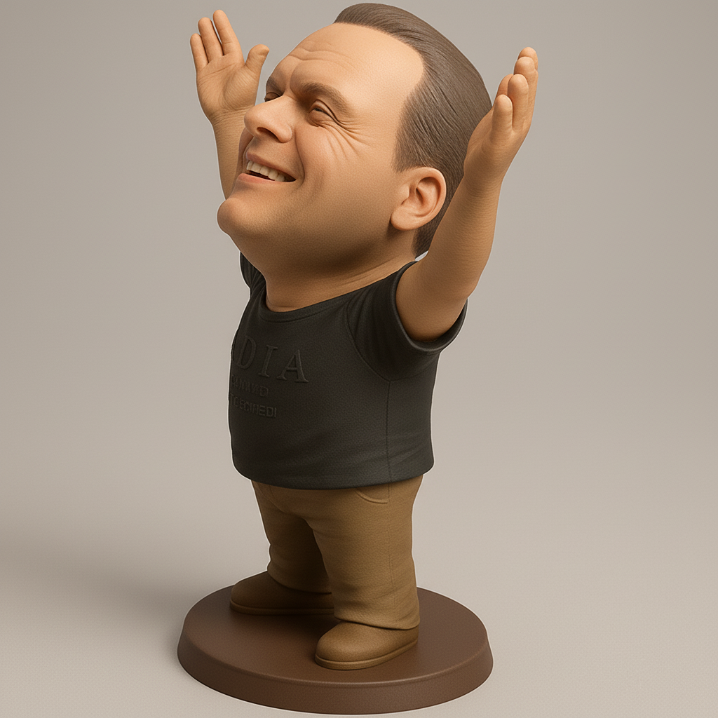 face anatomy 3d model-create 3d face model from photo_Embrace Joy Bobblehead: Your Daily Dose of Happy