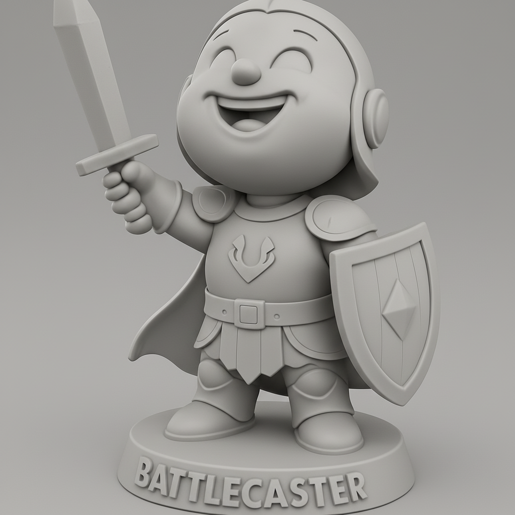 face anatomy 3d model-create 3d face model from photo_Battlecaster Chibi Knight: Cute & Mighty RPG Hero